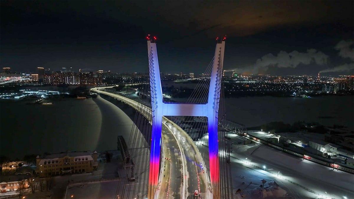 Фото Дрон снял движение по четвёртому мосту через Обь в Новосибирске 2 - Сиб.ФМ Фото Дрон снял движение по четвёртому мосту через Обь в Новосибирске 2